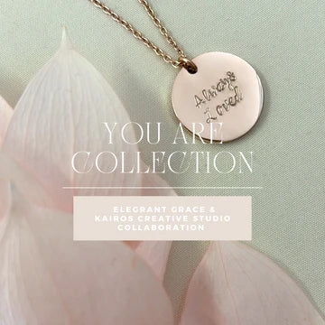 YOU ARE STATEMENT NECKLACE - CIRCLE PENDANT