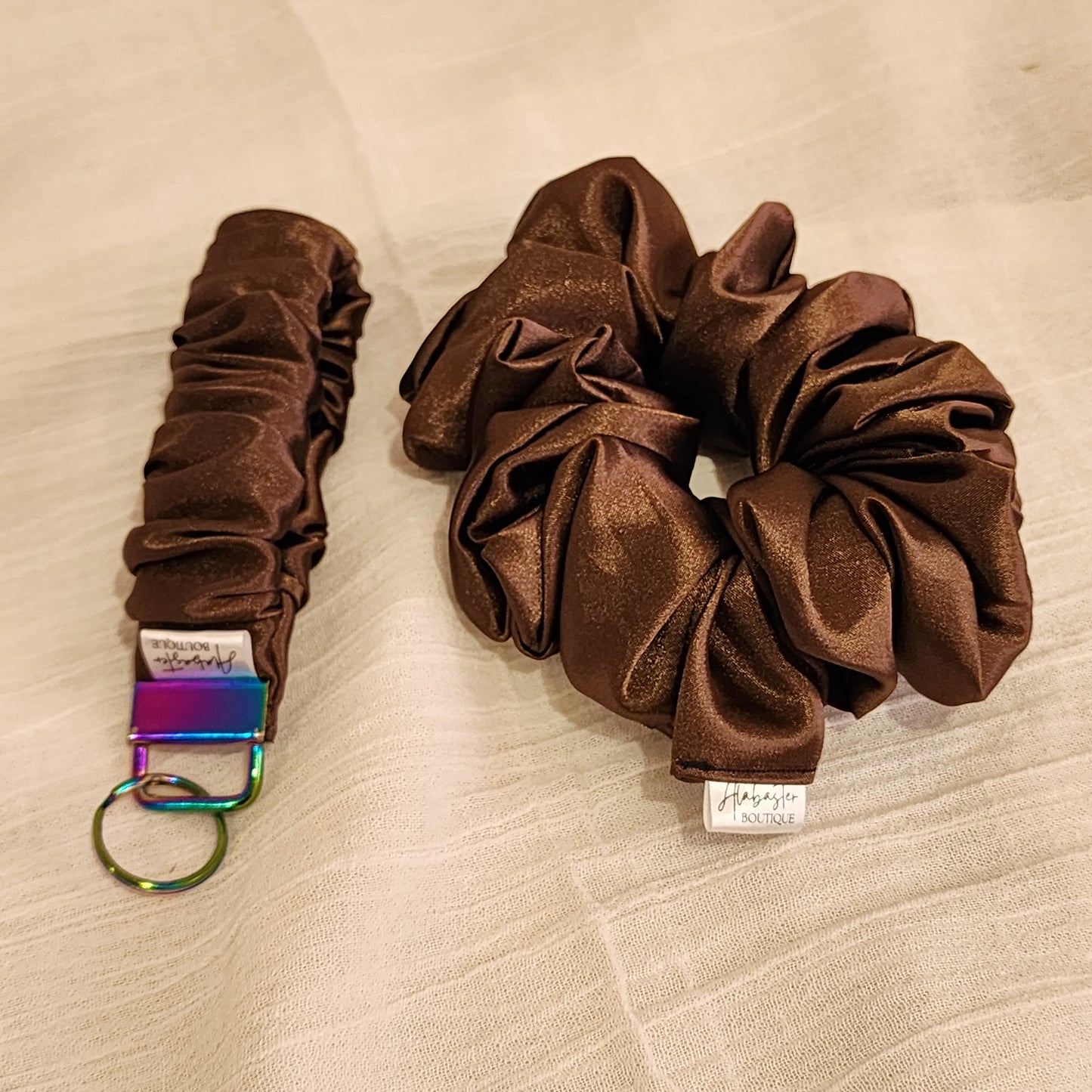 Satin Wristlet Key Holder