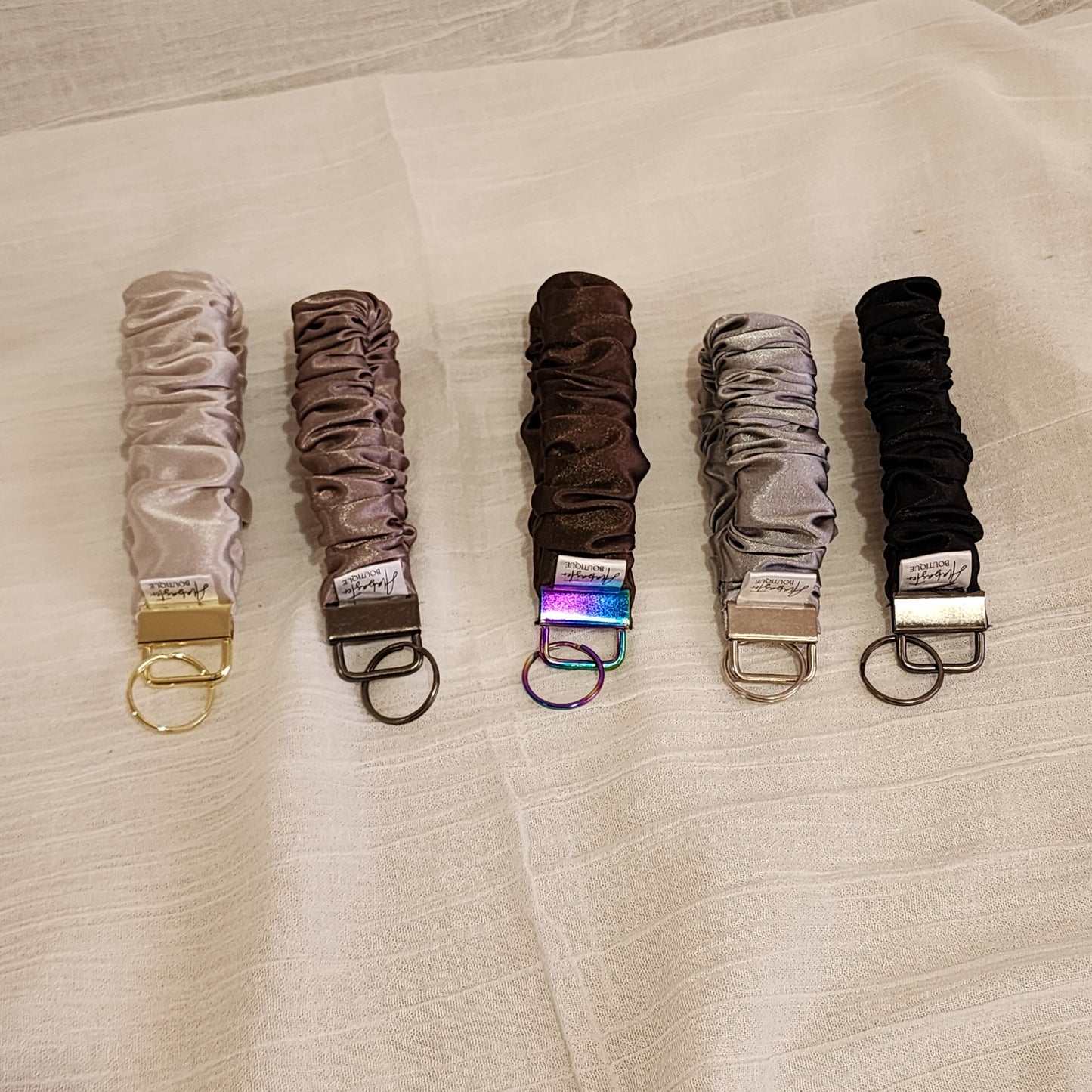 Satin Wristlet Key Holder