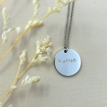 YOU ARE STATEMENT NECKLACE - CIRCLE PENDANT