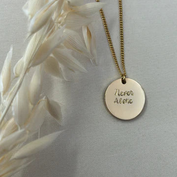 YOU ARE STATEMENT NECKLACE - CIRCLE PENDANT