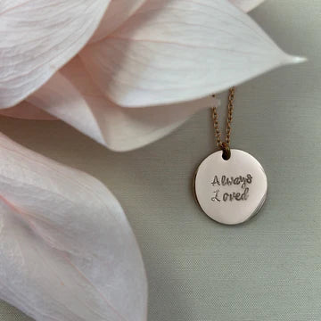 YOU ARE STATEMENT NECKLACE - CIRCLE PENDANT