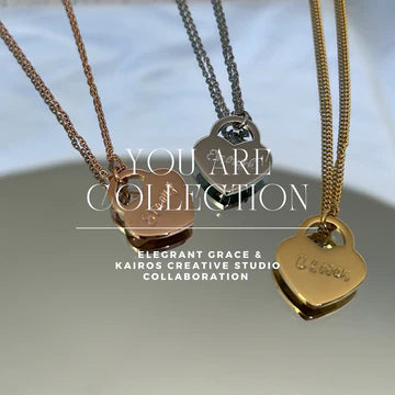 YOU ARE STATEMENT NECKLACE - HEART PENDANT