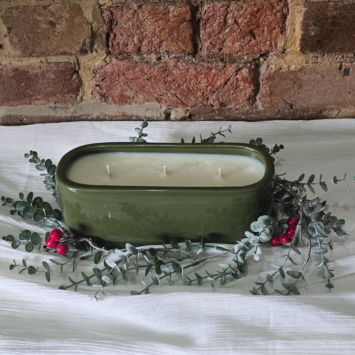"Emmanuel" Christmas Centrepiece Candle