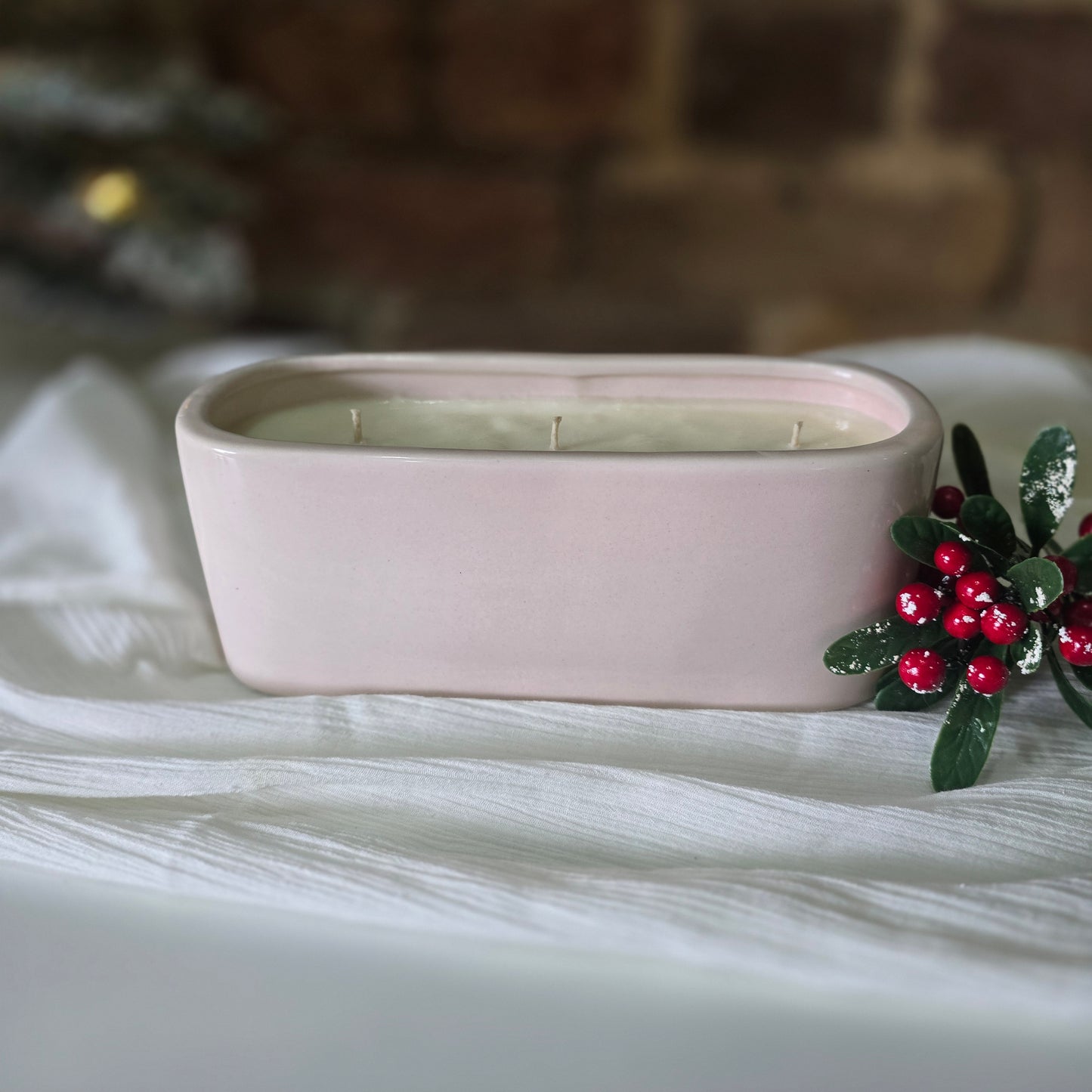 "CHRISTmas Joy" Christmas Centrepiece Candle