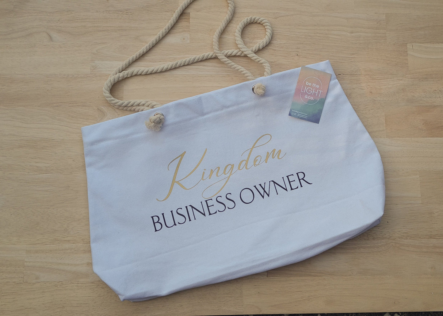 'KINGDOM BUSINESS OWNER' TOTE BAG