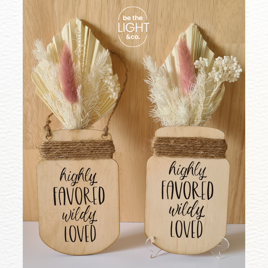 Dried Flowers Mason Jar Gift