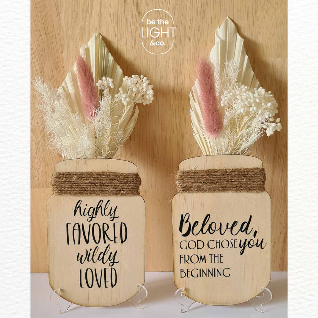 Dried Flowers Mason Jar Gift