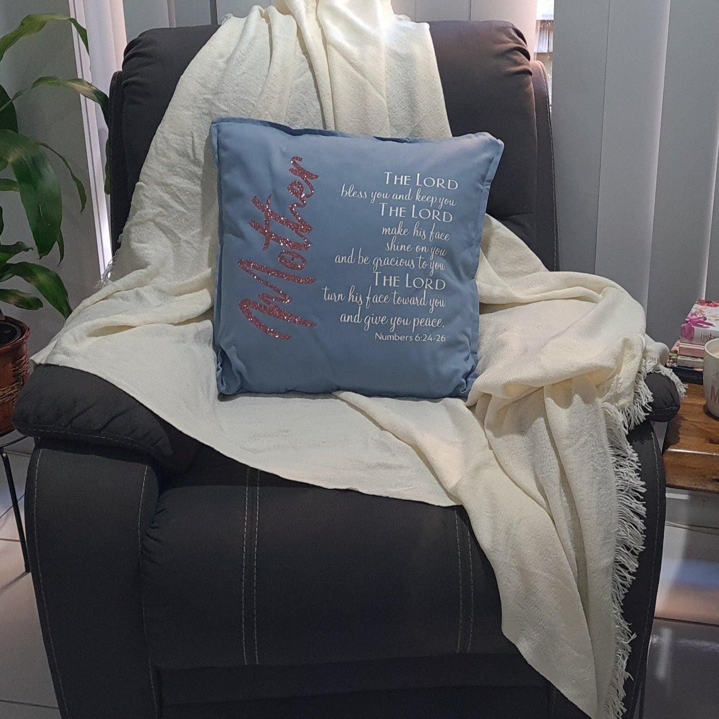 Personalised Cushion - Mother and Scripture