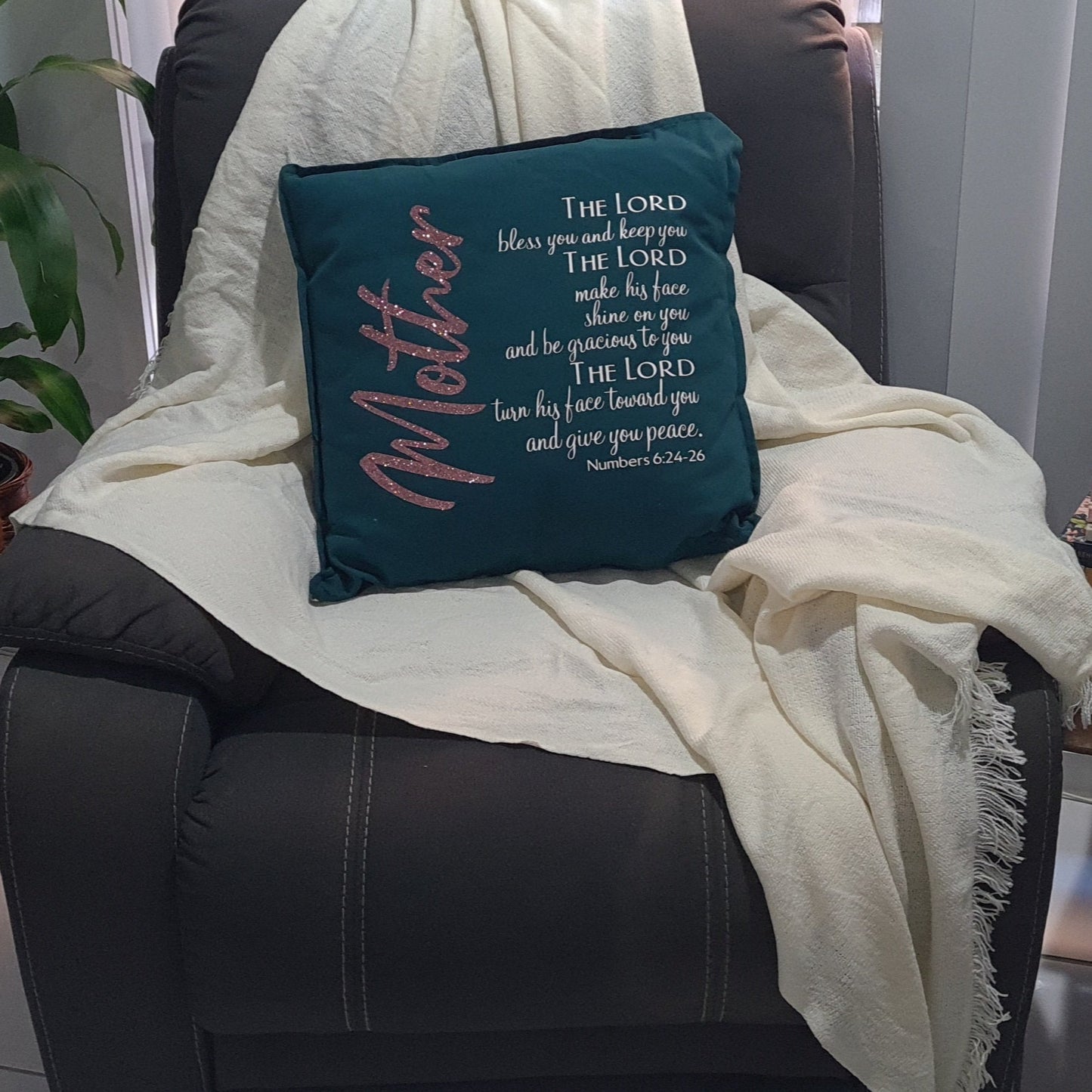Personalised Cushion - Mother and Scripture