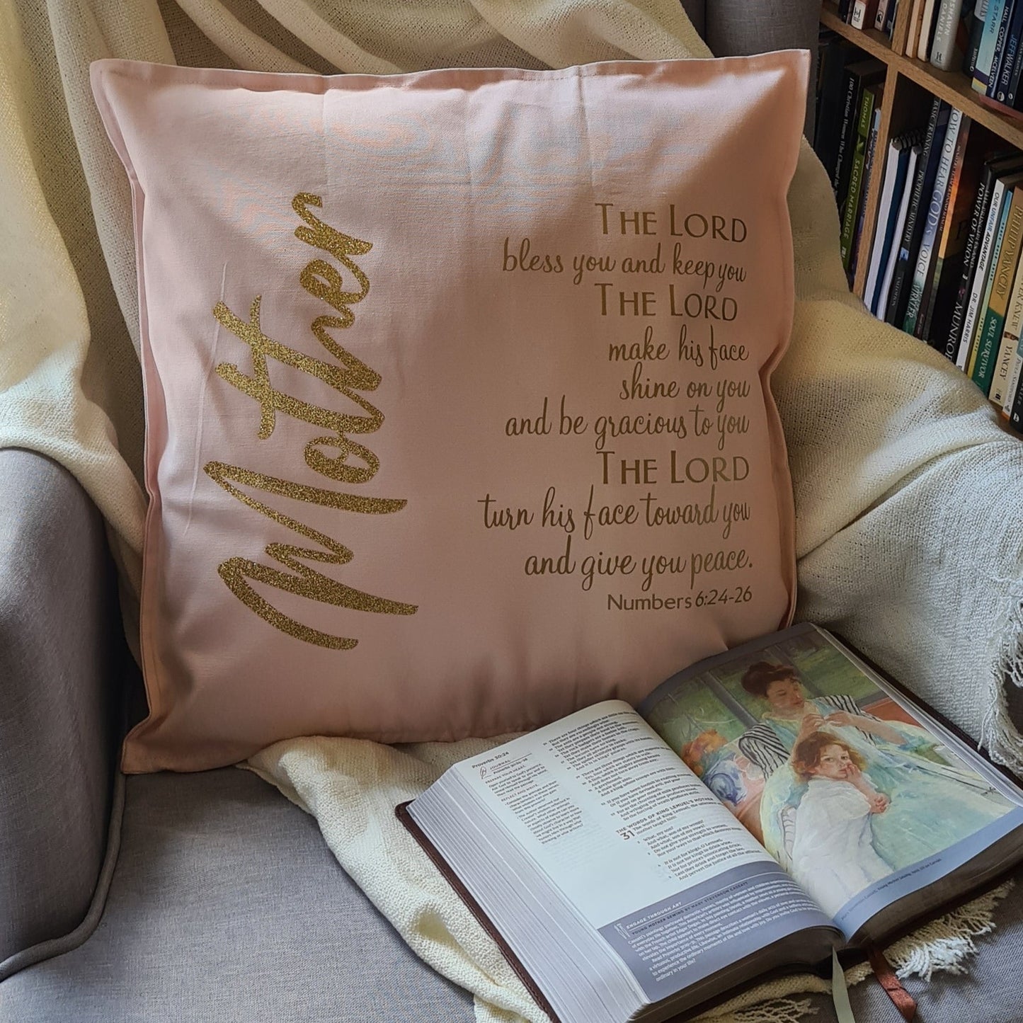 Personalised Cushion - Mother and Scripture