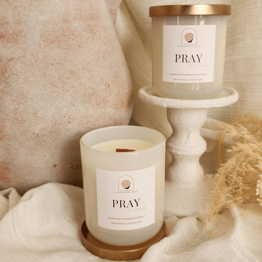 Alabaster Boutique Pray Candle