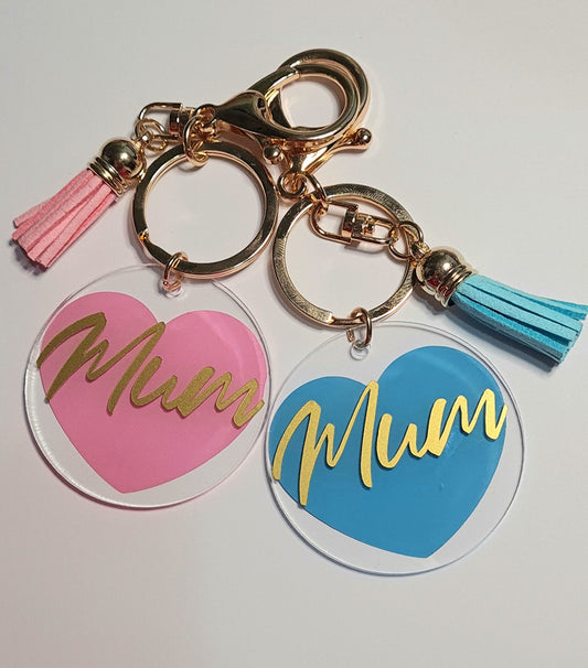 Mum Love Design Keyrings