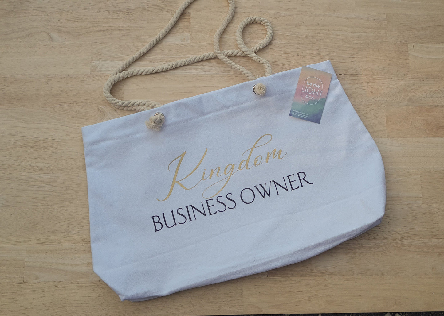 'KINGDOM BUSINESS OWNER' TOTE BAG