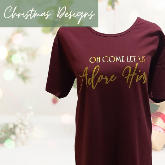 Oh Come Let Us Adore Him Shirt
